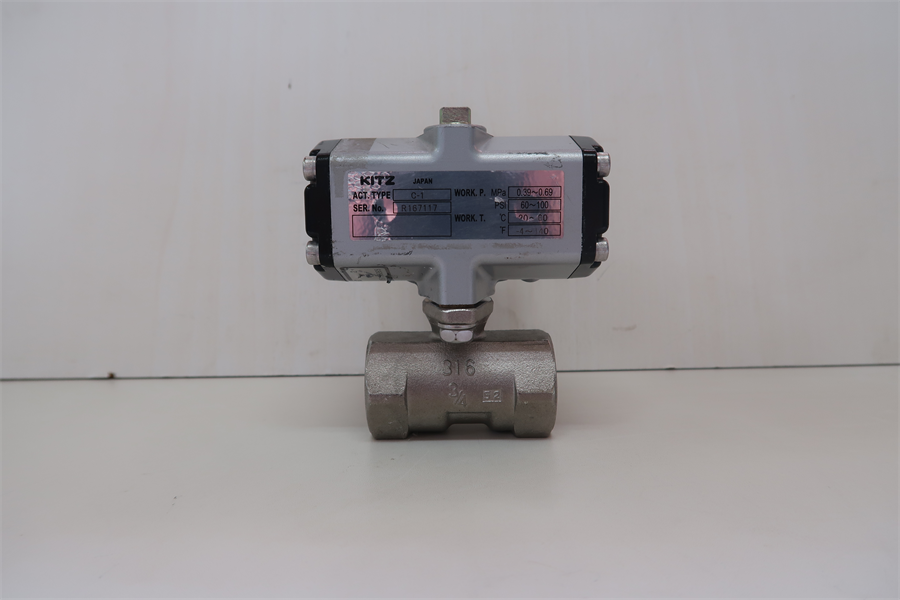 KITZ社　空気圧作動式ボールバルブ　C-UTE3/4　※有姿現状渡し