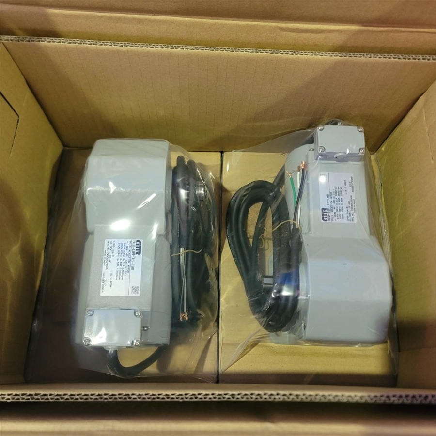(株)ニッセイ　インダクションギアモータ　HLW-18R-15-T90／2017年製 ※2個1ｾｯﾄ【未使用品】